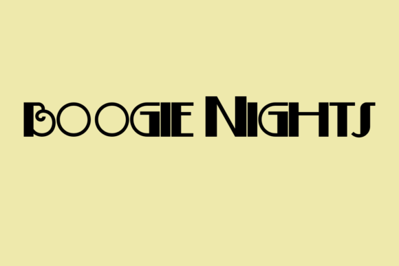 Boogie Nights: The Retro Font That Commands Attention