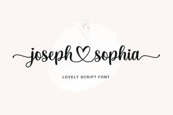 Joseph Sophia: A Charming Handwritten Font for Elegant Designs