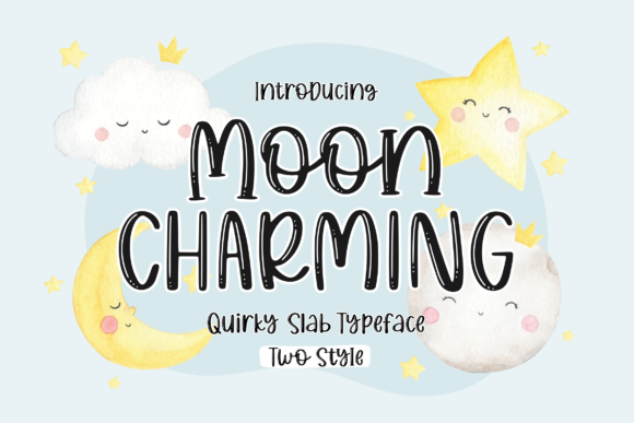 Moon Charming: The Quirky Duo Font for Playful Brands