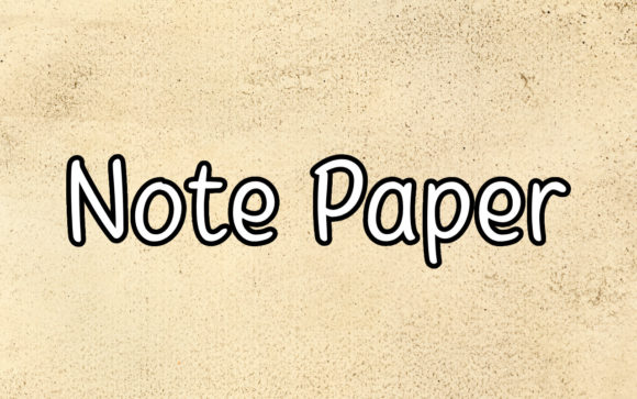 Note Paper: A Handwritten Font That Brings Ideas to Life