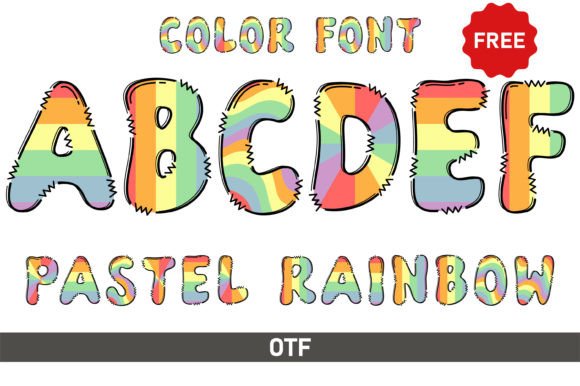 Pastel Rainbow: A Spectrum of Soft Hues for Cheerful Designs