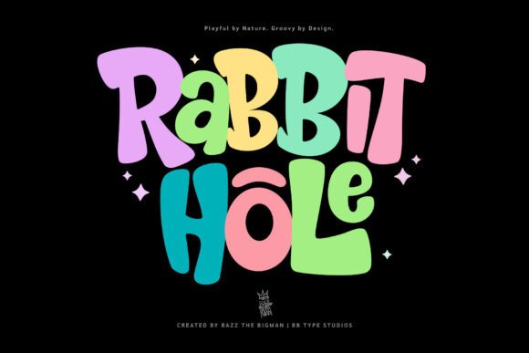 Rabbit Hole: A Playful Display Font for Creative Brands
