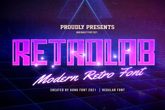Retro Lab: A Display Font for Modern Creative Projects