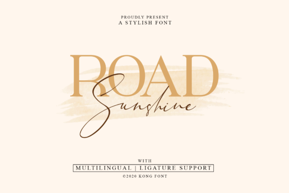 Road Sunshine: A Handwritten Font for Modern Design