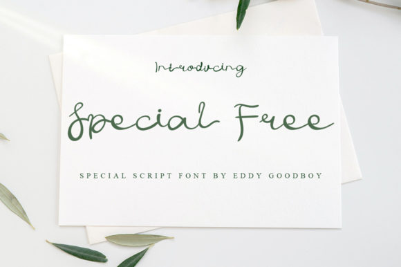 Special Free: The Handwritten Font with Genuine Character