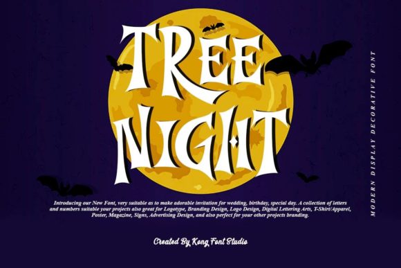 Tree Night: A Comic Serif Font with Character