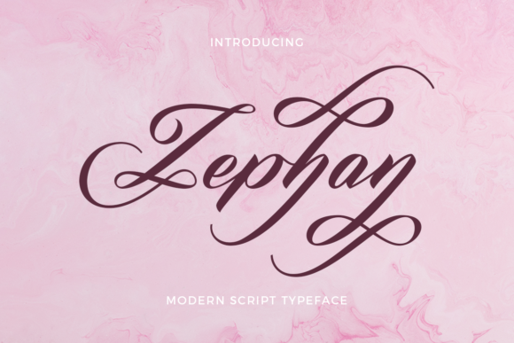 Zephan: A Modern Script Font for Timeless Designs