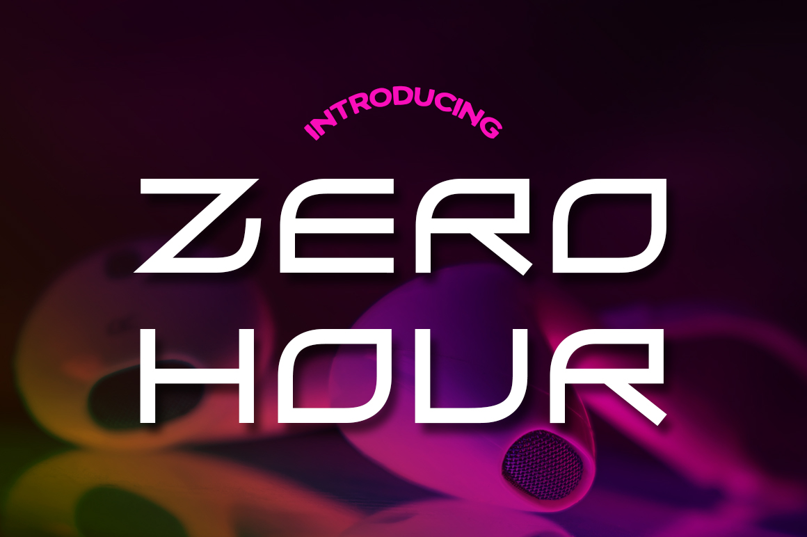 Zero Hour: The 90s Techno Font for Modern Digital Impact